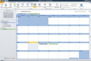Kalender in Outlook 2010
