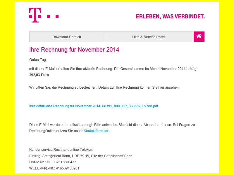 Rechnung Mobilfunk Telekom. telecom de rechnung deutsche ...