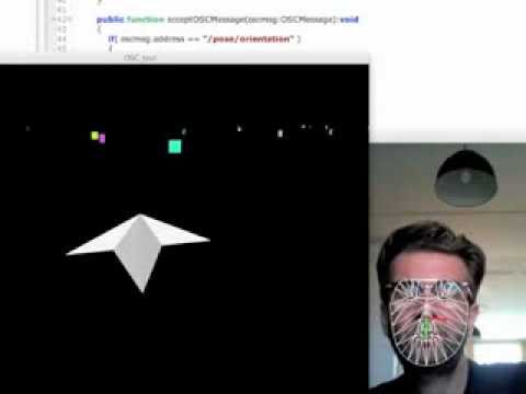 Face gestures, FaceOSC and Flash (Adobe Air)