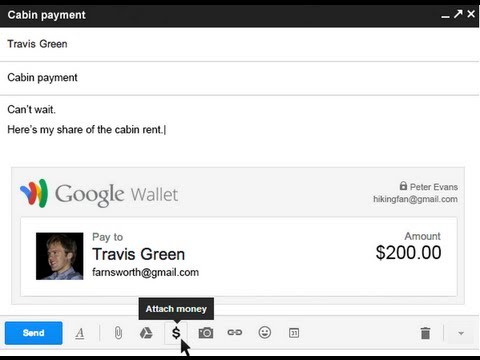 Send money with Gmail and Google Wallet