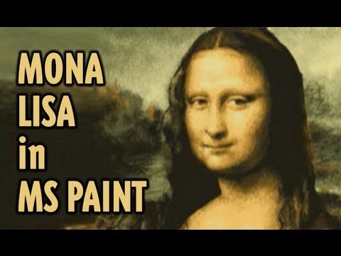 How to draw the Mona Lisa in Microsoft Paint REMIX