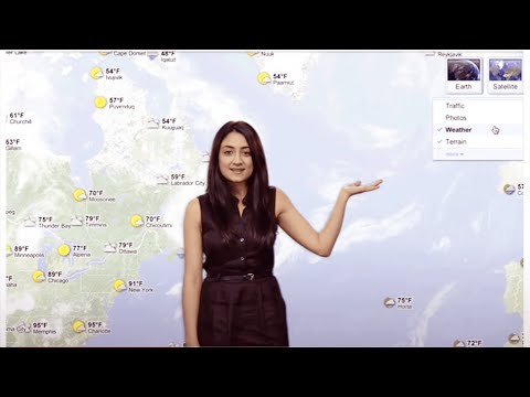 Get the weather in Google Maps