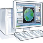 PC mit Google Earth