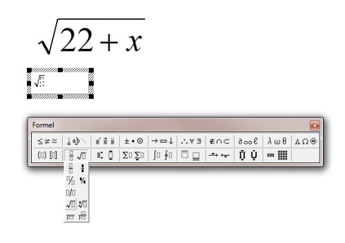 Microsoft Word 2003/2007: Formeln einfügen