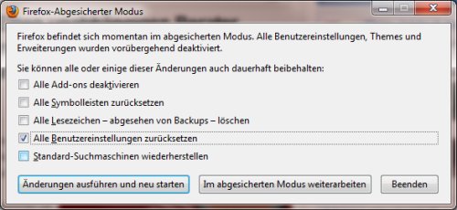Firefox: Geänderte „about:config“-Einstellungen wieder zurücksetzen