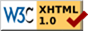 W3C: Valid XHTML 1.0