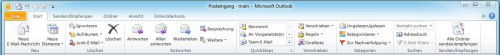 Outlook 2010: Menüband