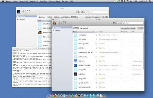 Skype: Mehrere Konten angemeldet auf Mac OS