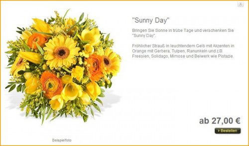Fleurop: Blumenstrauß Sunny Day