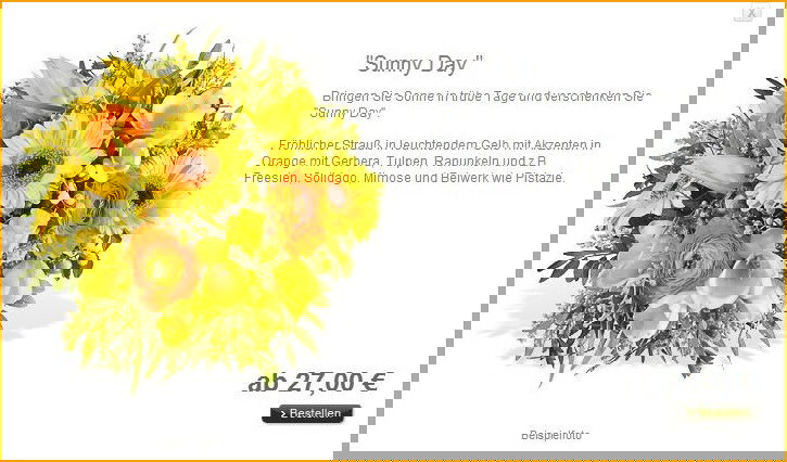 Fleurop: Blumenstrauß Sunny Day