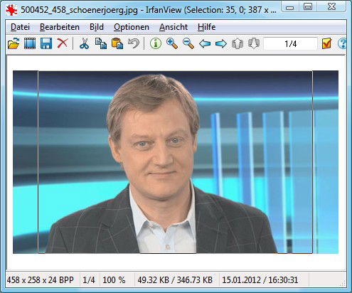 IrfanView: Maximierte Markierung erstellen