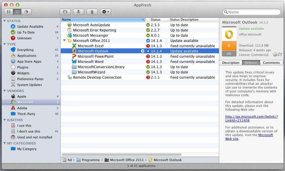 AppFresh von metaquark