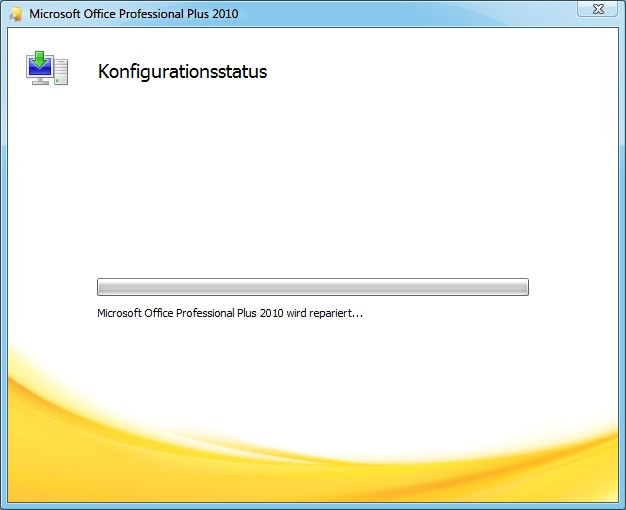 Microsoft Office wird repariert...