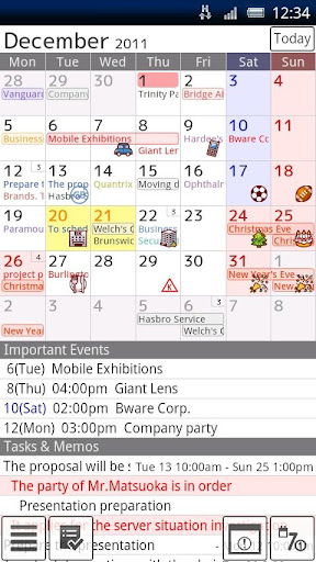 Termine jonglieren mit Android: Jorte