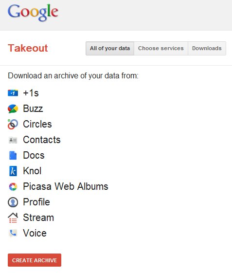 Google Takeout