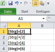 Excel: Mehrere Zellen auf einmal fett oder kursiv formatieren
