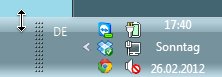 Vista: Höhe der Taskleiste zum Anzeigen des Datums