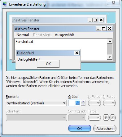 Windows-Desktop: Abstand der Symbole anpassen