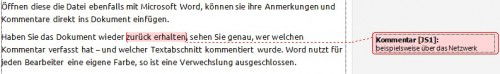 Word 2010: Kommentare in Dokumente einfügen
