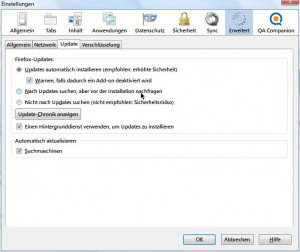 firefox-update-optionen