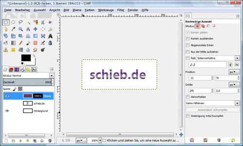 gimp-text-fuellen