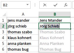 Excel 2013: So nutzen Sie die Blitz-Vorschau zum Ausfüllen von Zell-Bereichen