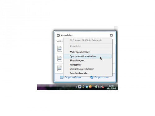dropbox-synchronisation-anhalten