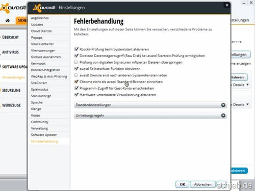 avast-einstellungen-chrome-nicht-standardbrowser