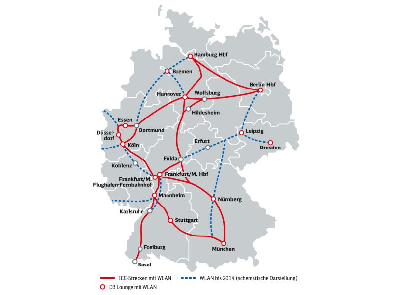 Beim Bahnfahren gratis im Internet surfen
