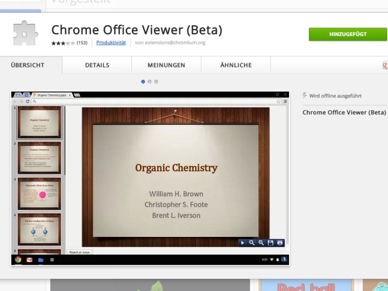 Word-, Excel- und PowerPoint-Dateien in Google Chrome anzeigen