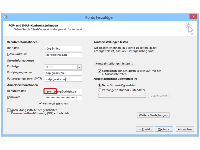 Mit mehreren Geräten per POP auf Gmail zugreifen