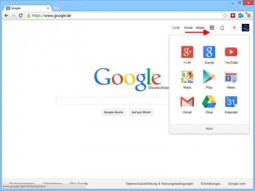 google-startseite-weitere-dienste