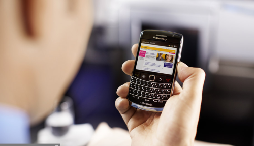 Smartphone über den Wolken