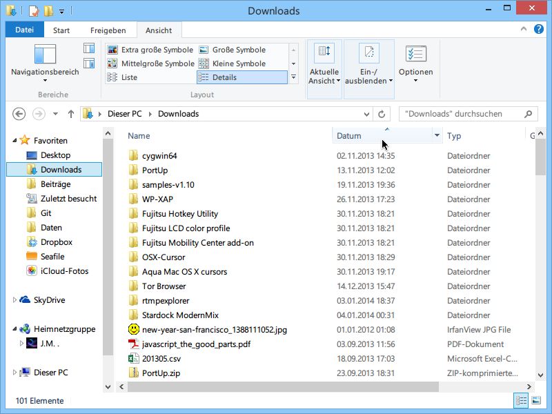 Den Downloads-Ordner beim Aufräumen nicht vergessen