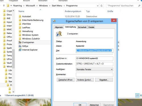 bitlocker-laufwerk-entsperren-verknuepfung