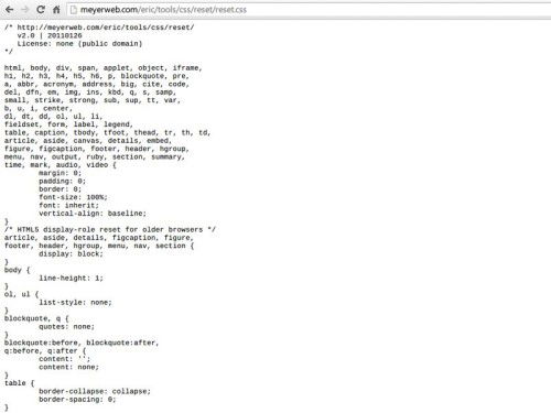 css-reset-stylesheet