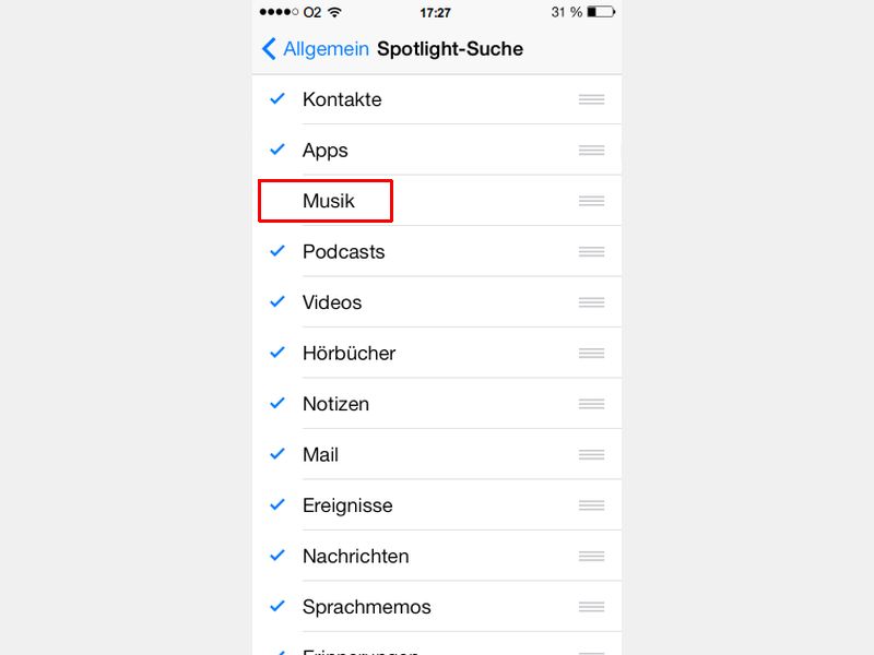 Fein-tuning für die Spotlight-Suche auf dem iPhone