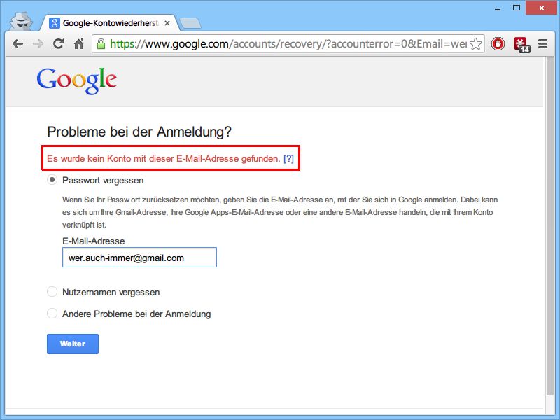 Ist diese Gmail-, Outlook- oder Yahoo-Adresse echt?