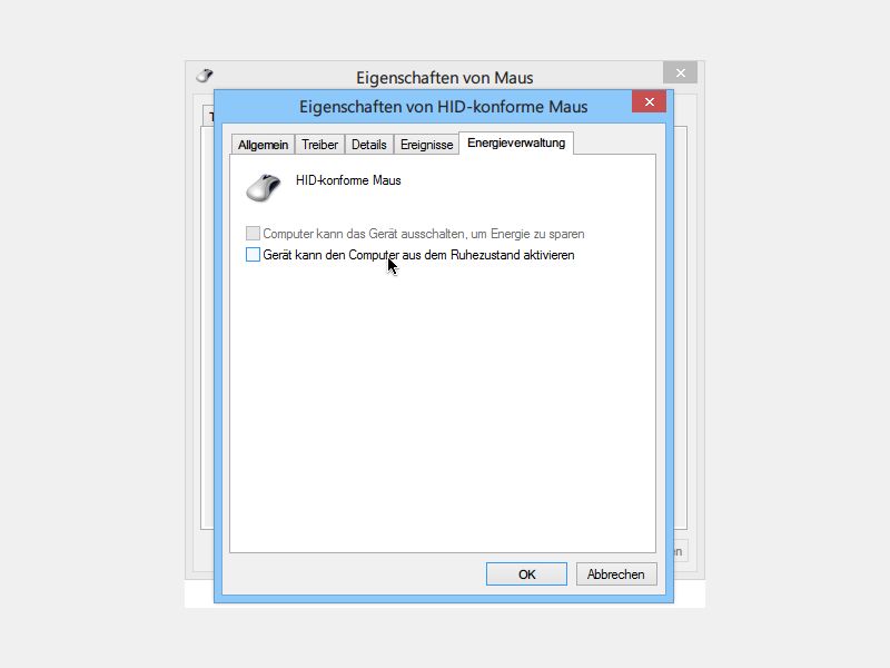 Verhindern, dass Windows versehentlich aufgeweckt wird