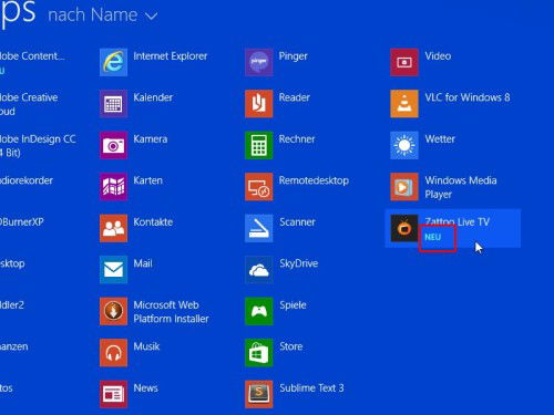 windows-app-liste-neu-markierung