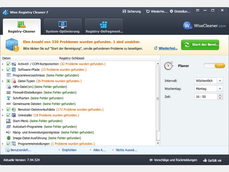 Registry-Fehler beheben mit GRATIS-Tool