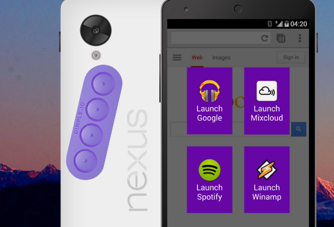 Dimple: Smartphone-Buttons zum Aufkleben