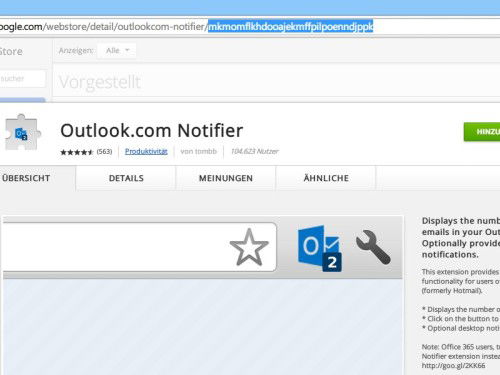 chrome-web-store-id-auslesen
