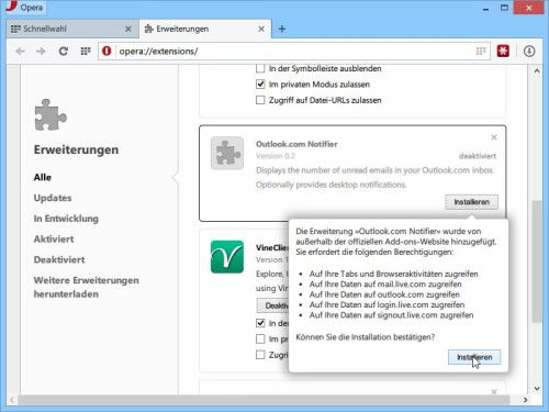 opera-addon-installieren