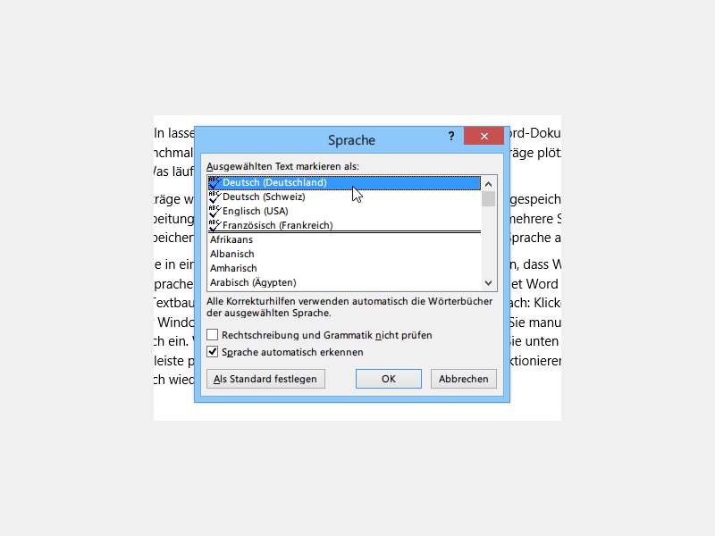 Problem beim Einfügen von Word-AutoText beheben