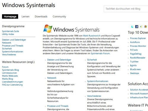 technet-sysinternals