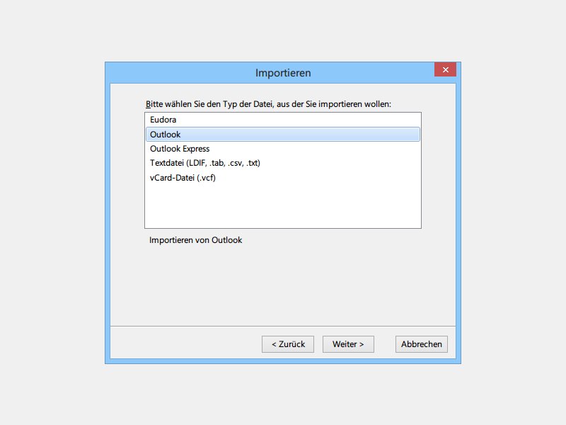 Thunderbird: So importieren Sie Ihre Outlook-Kontakte