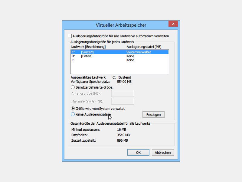 Probleme beim Verkleinern von Partitionen umgehen