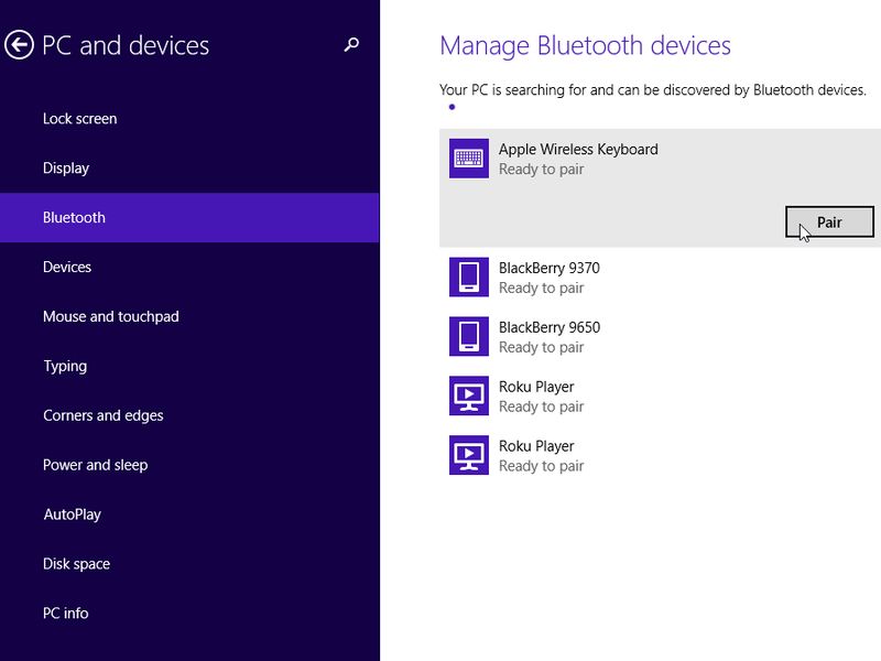 Windows 8.1: So verbinden Sie eine Bluetooth-Tastatur