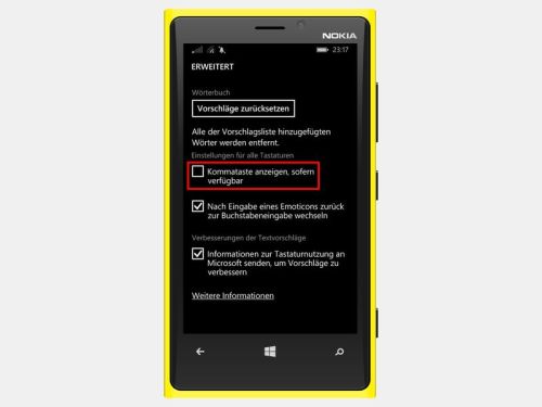 wp81-kommataste-wieder-anzeigen